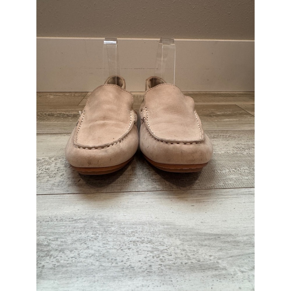 Hush Puppies Leather Loafers Quiet Luxury Women 9 Tan Slip On Old Money Preppy‎ - Picture 3 of 11
